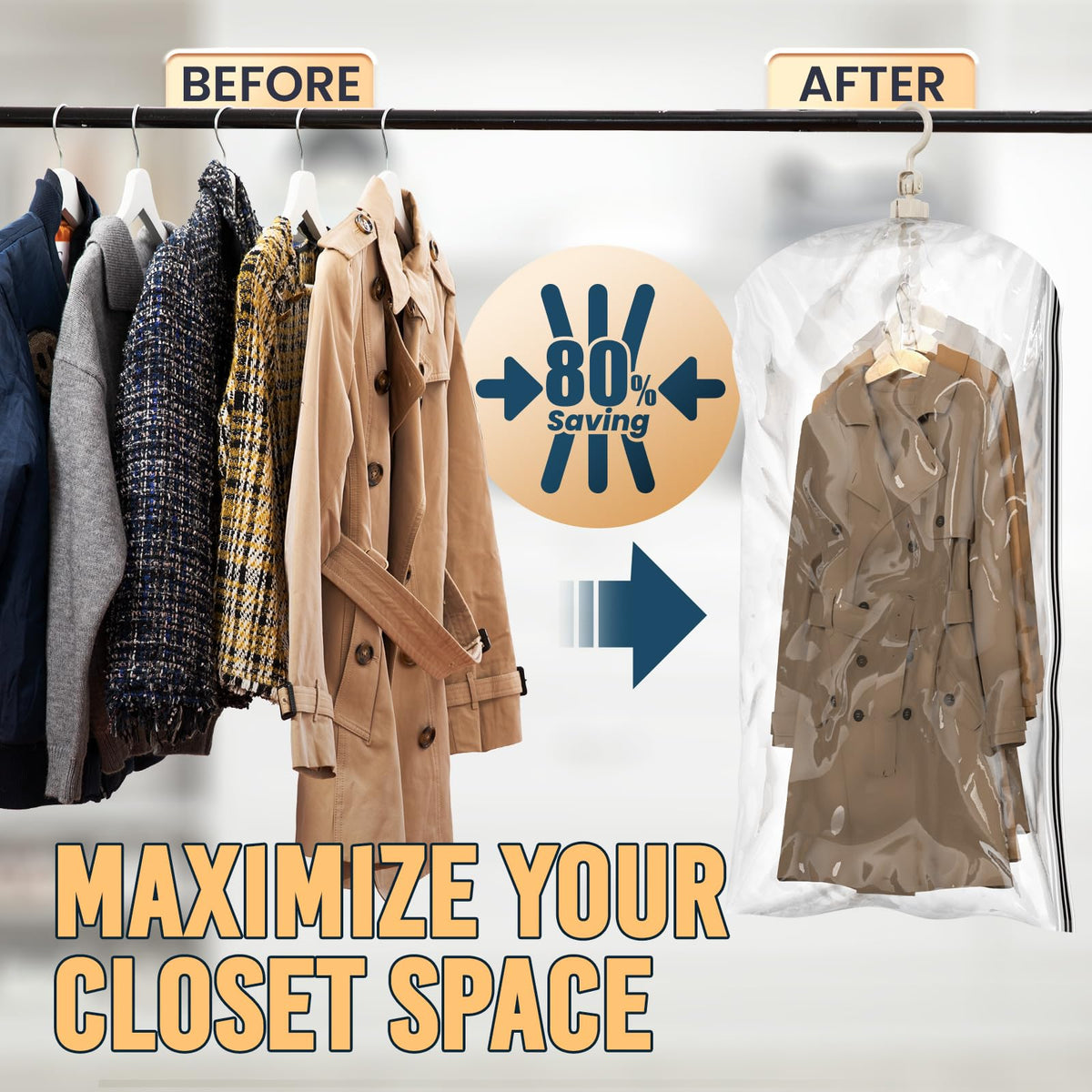 TAILI space bags demonstrate efficient travel and packing with multi-item capacity.