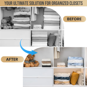 TAILI space-saving solution for clothes and bedding in bedrooms and closets.