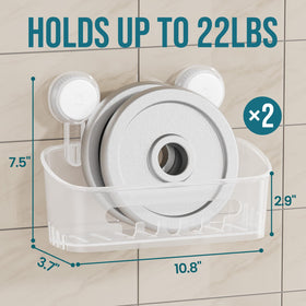 TAILI suction cups provide a strong hold on glass and tile.