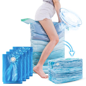 TAILI vacuum storage bags jumbo cube saving closet space.