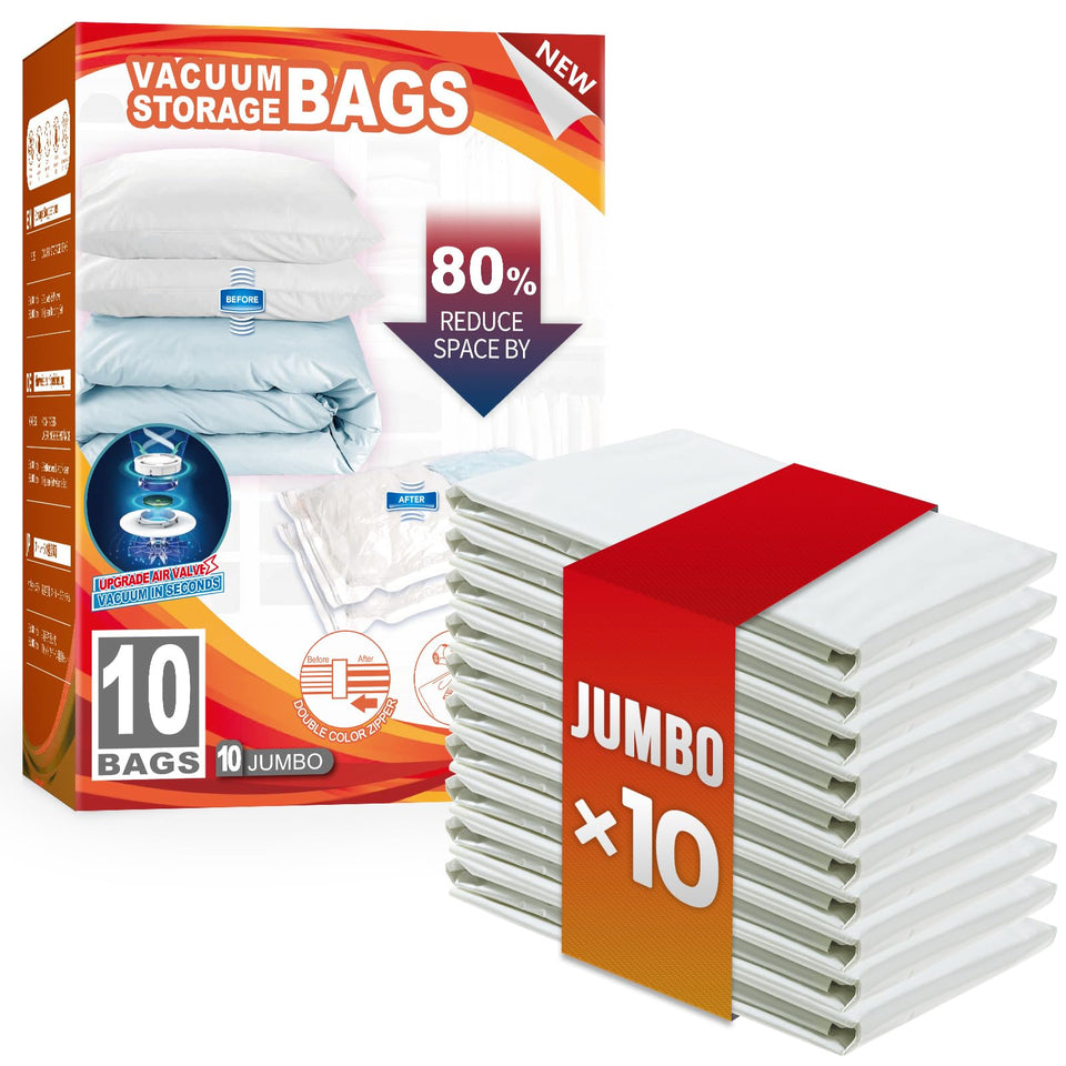 TAILI vacuum storage bags with 40x31-inch capacity for space saving