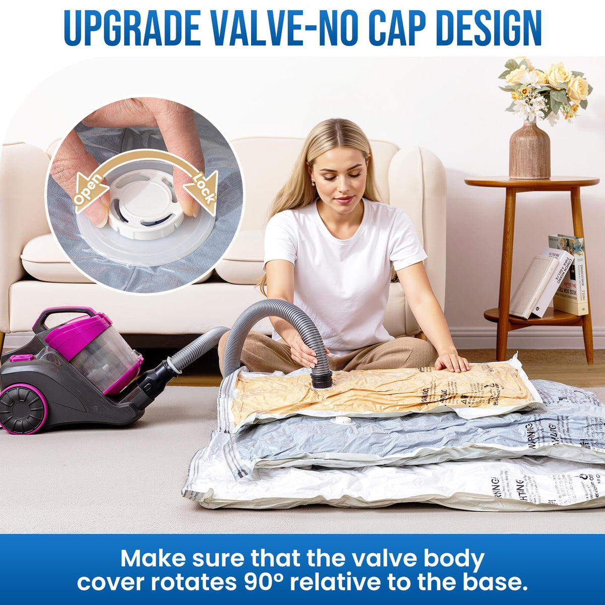 TAILI vacuum valve close-up highlights fast air exhaust and seal.