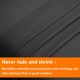 TAIMIT dark grey bedding creates a modern, cozy bedroom setup.