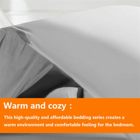 TAIMIT flat sheet in the set offers soft, breathable fabric for nightly comfort.