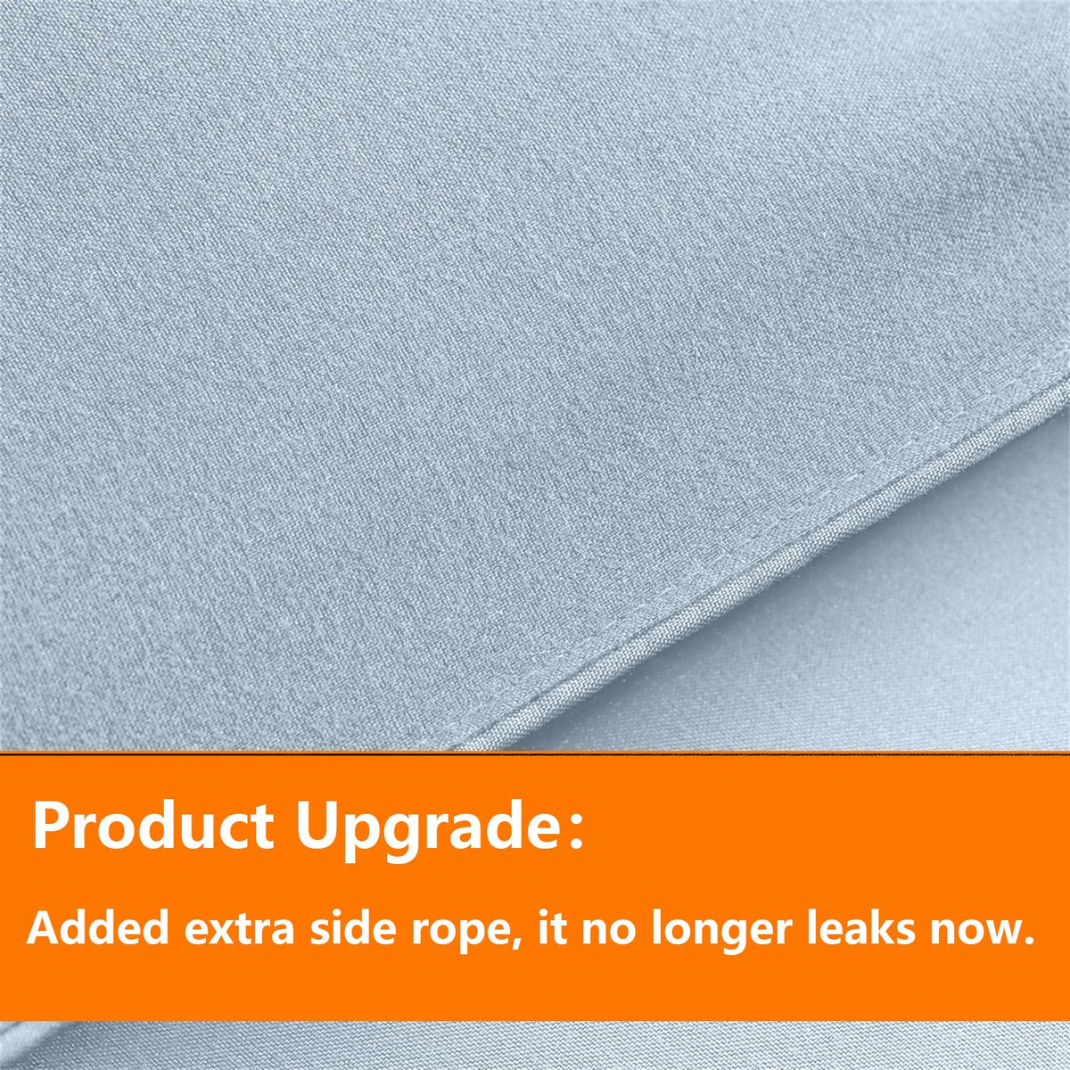 TAIMIT light blue twin flat sheet displaying smooth finish for comfortable sleep