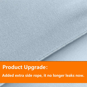 TAIMIT light blue twin flat sheet displaying smooth finish for comfortable sleep