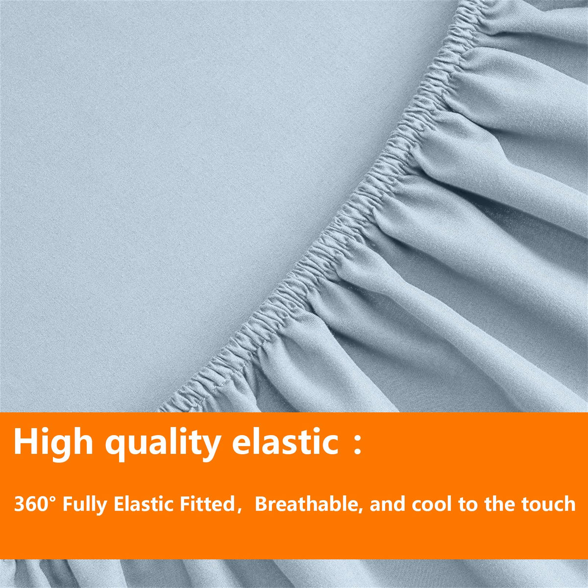 TAIMIT light blue twin pillow sham adds cohesive bedroom style