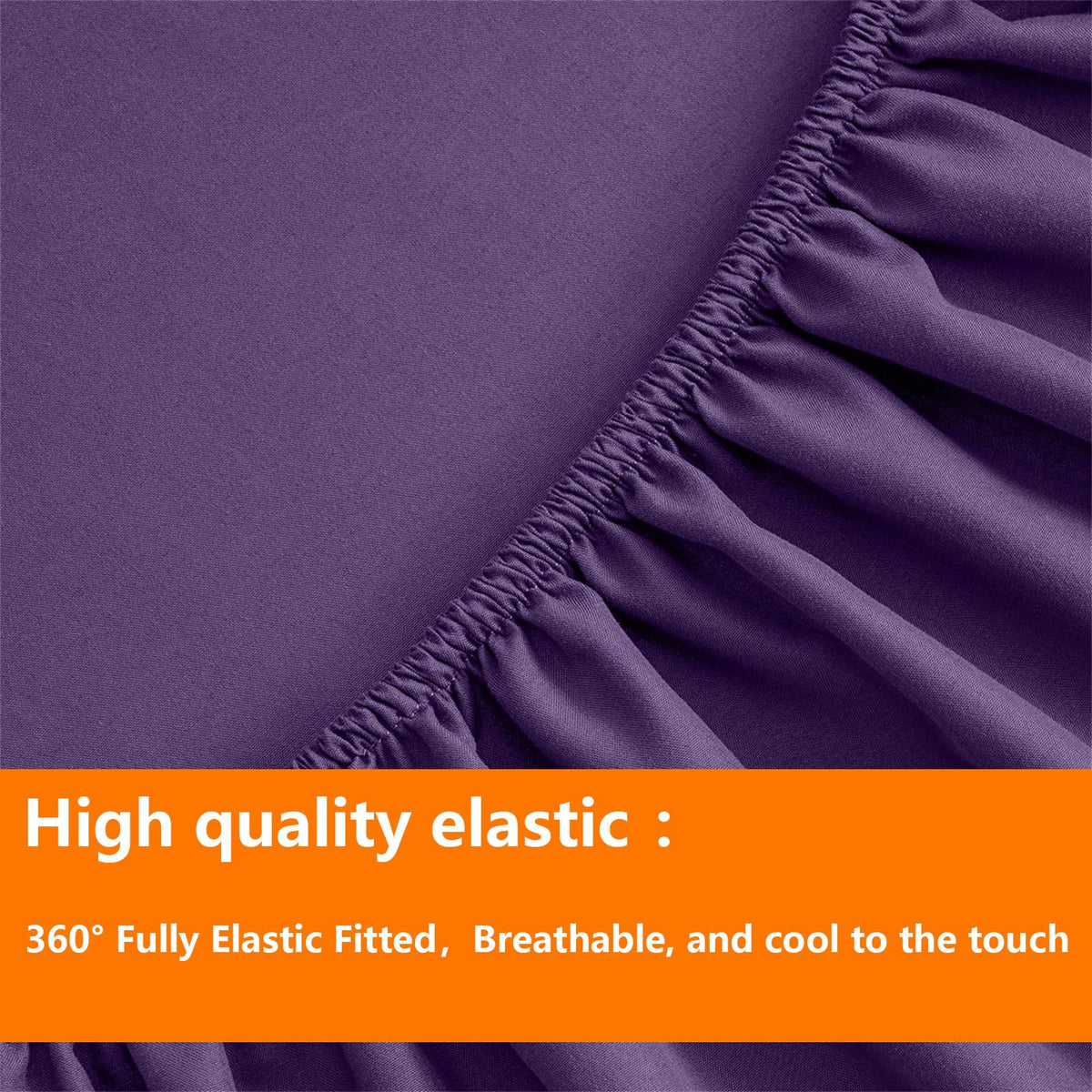 Pillowcase from TAIMIT purple twin set ready for daily use.