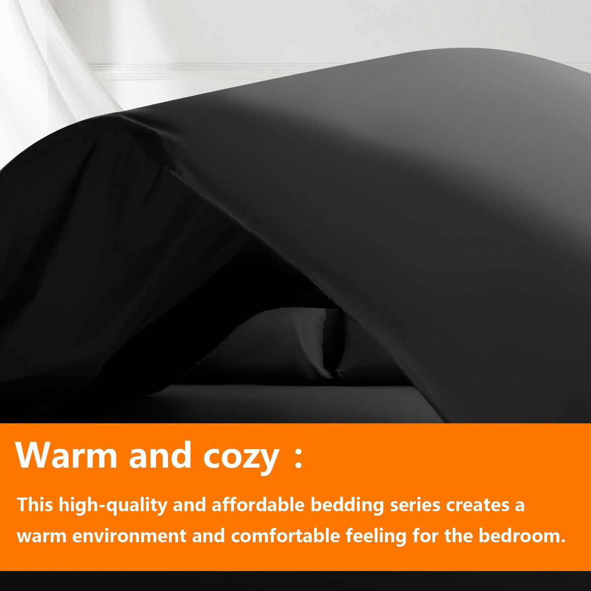 TAIMIT Queen Size flat sheet in dark grey provides smooth bed styling and easy layering.