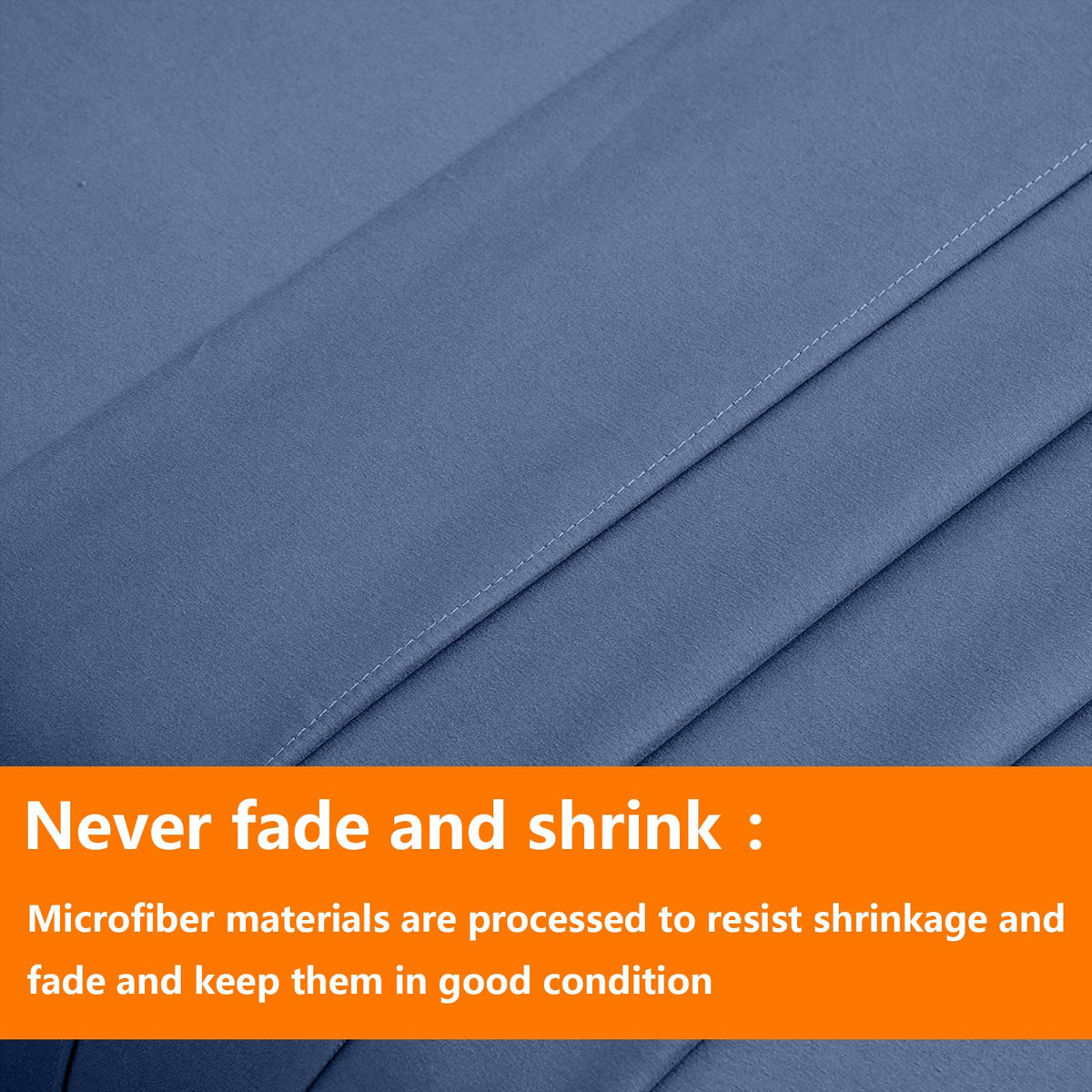 TAIMIT slate blue bedding creates a calm, inviting bedroom vibe.