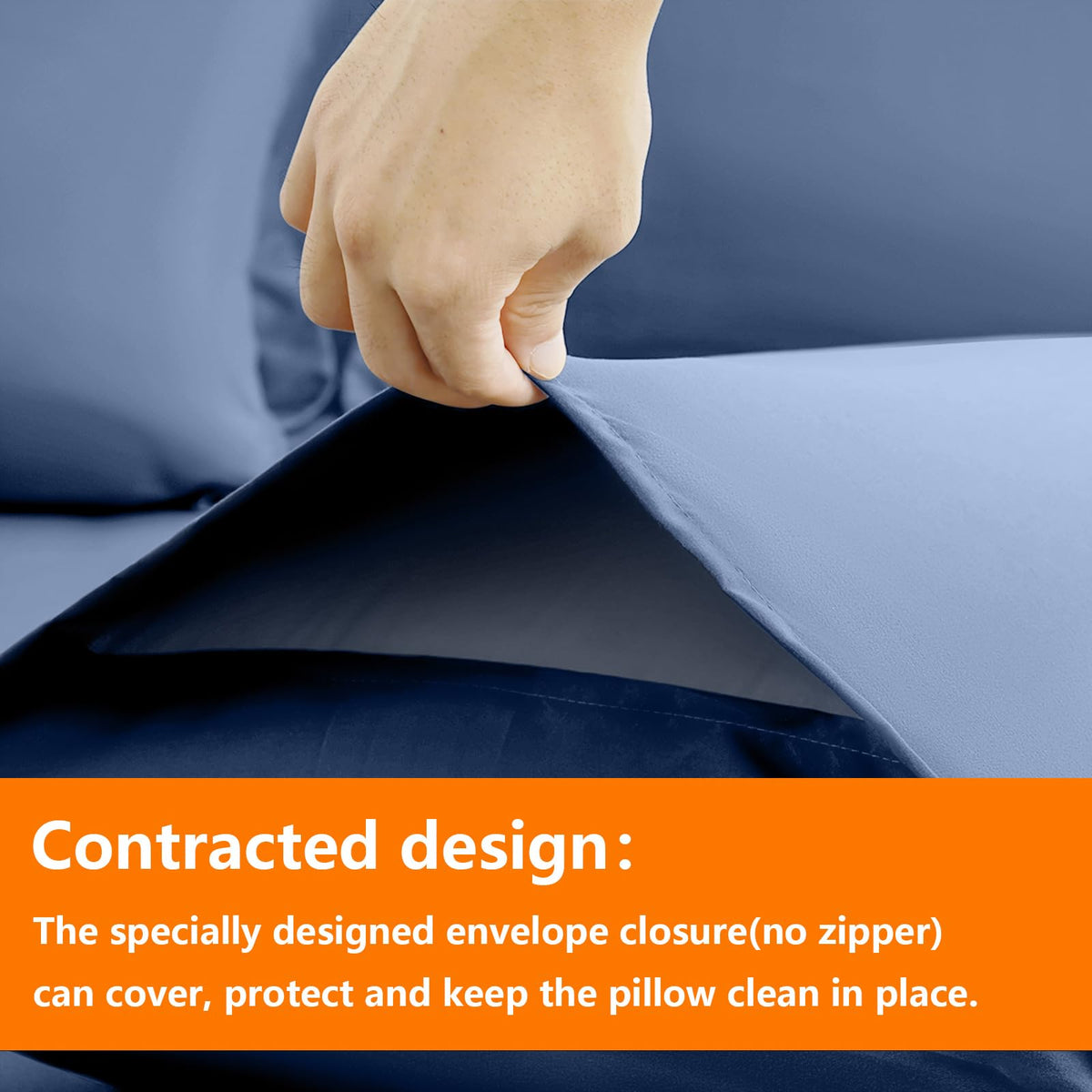 TAIMIT fitted sheet with deep pockets stays snug through the night.