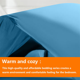 TAIMIT teal flat sheet: smooth, crisp bedding for comfort