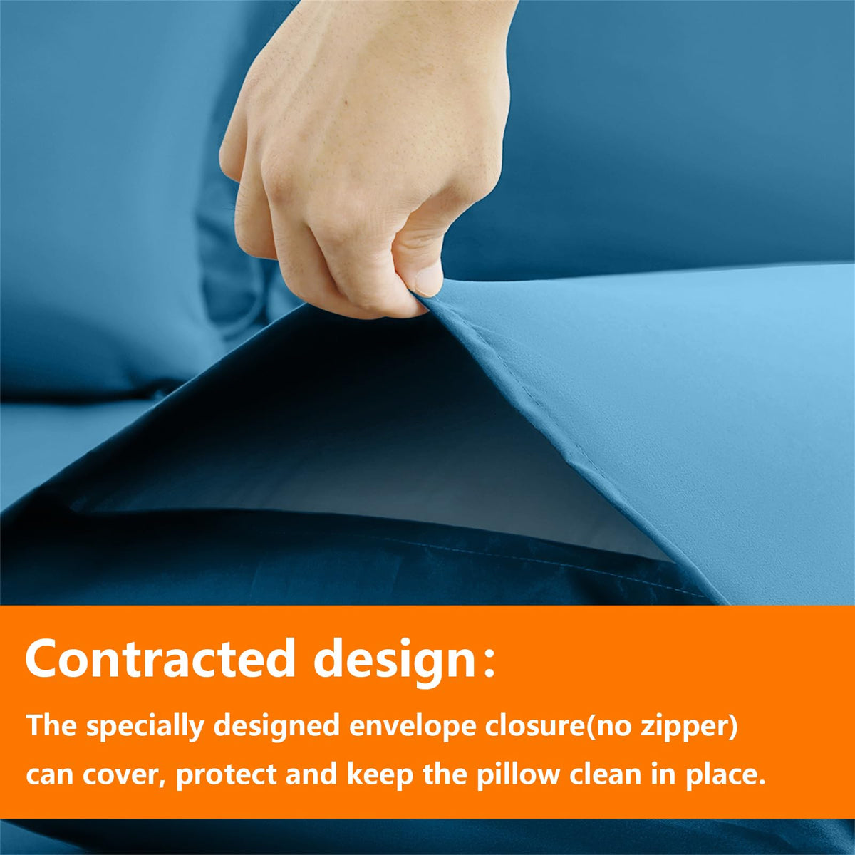 TAIMIT teal pillow shams: coordinated style and comfort