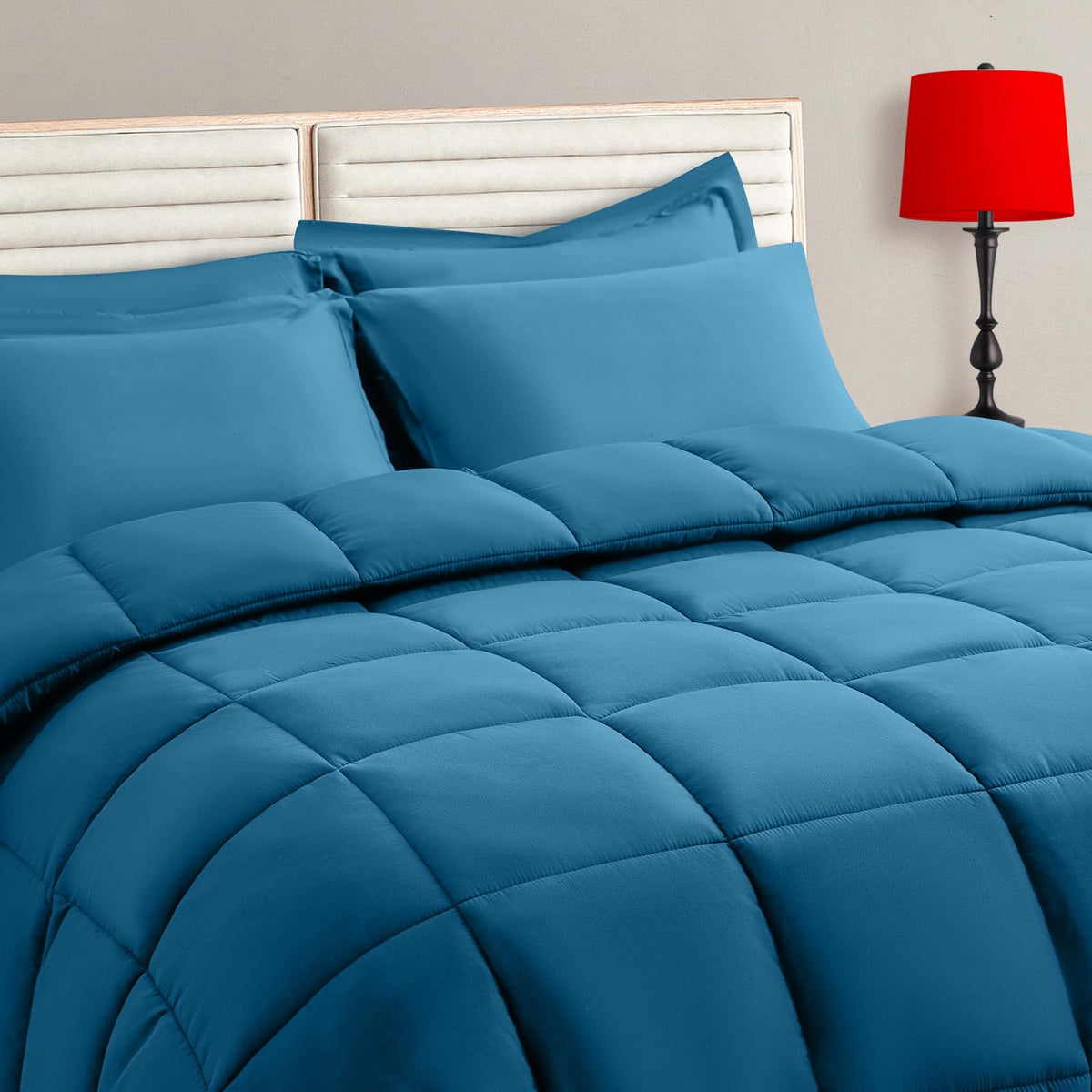 TAIMIT teal twin comforter: soft, breathable warmth for all seasons