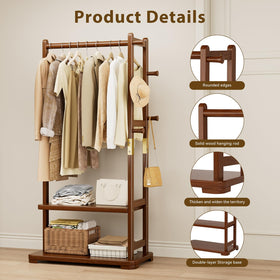 Taitiy coat rack heavy base provides stable support