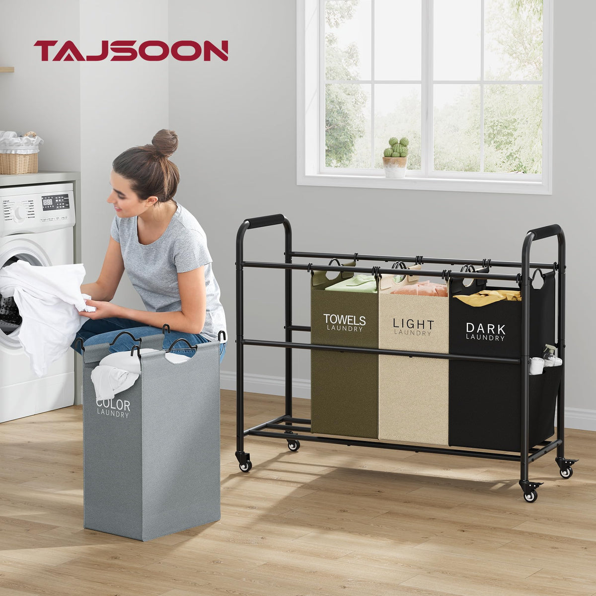 Tajsoon color-coded bags for easy sorting by color