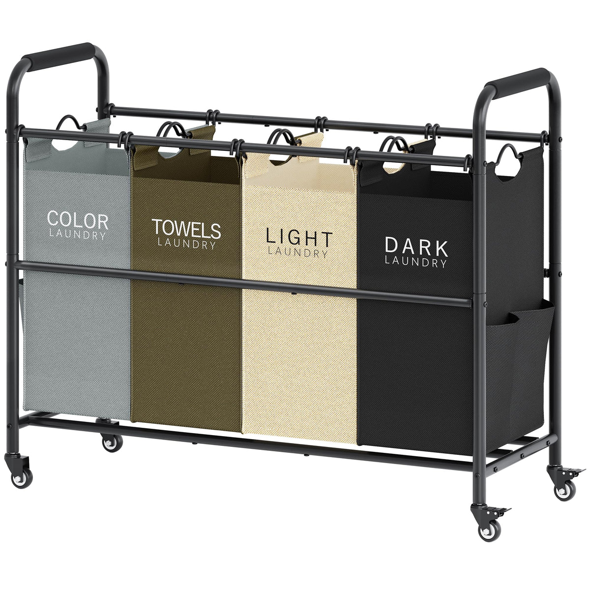Tajsoon 4-bag sorter frame with rugged steel for durability