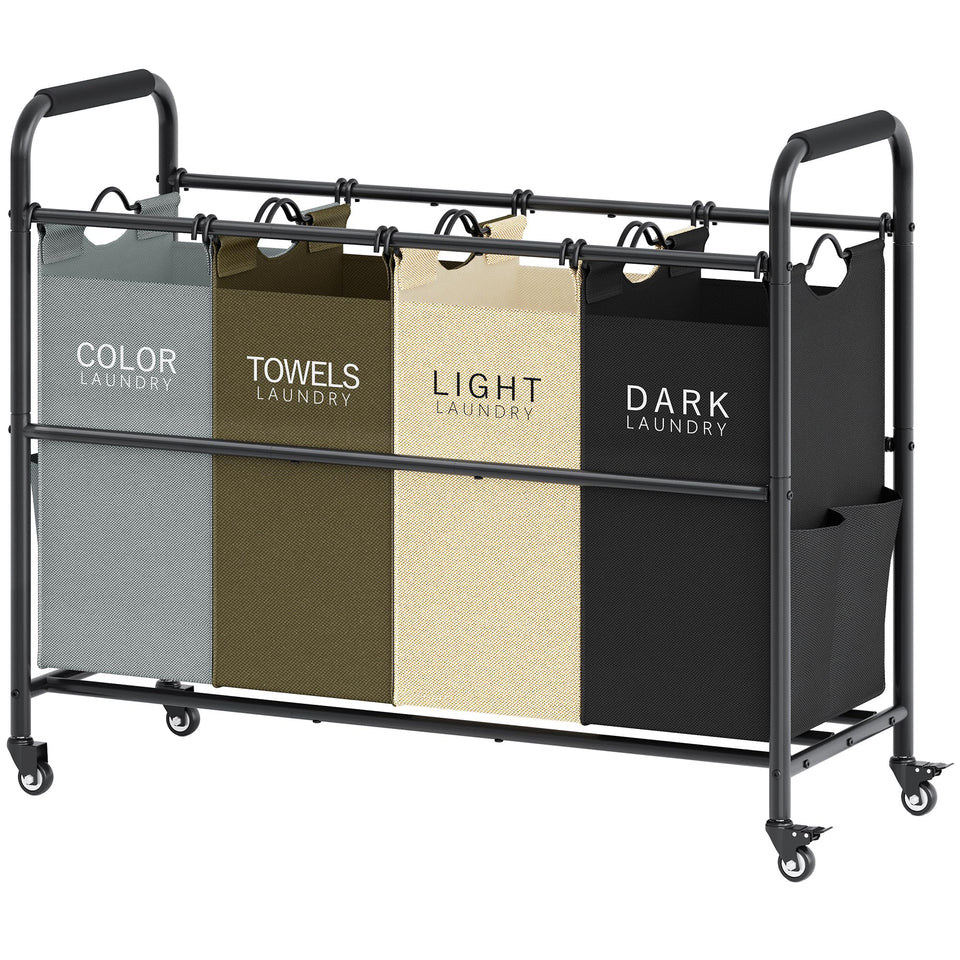 Tajsoon 4-bag sorter frame with rugged steel for durability