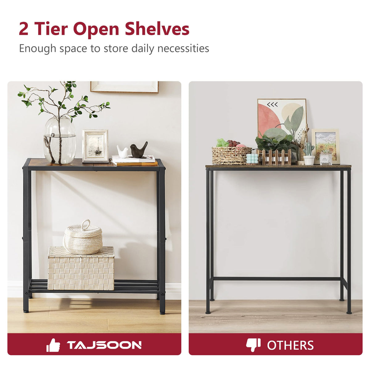 Tajsoon console table assembly instructions guide quick setup.