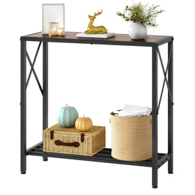 Tajsoon console table front view highlights compact elegance for narrow spaces.