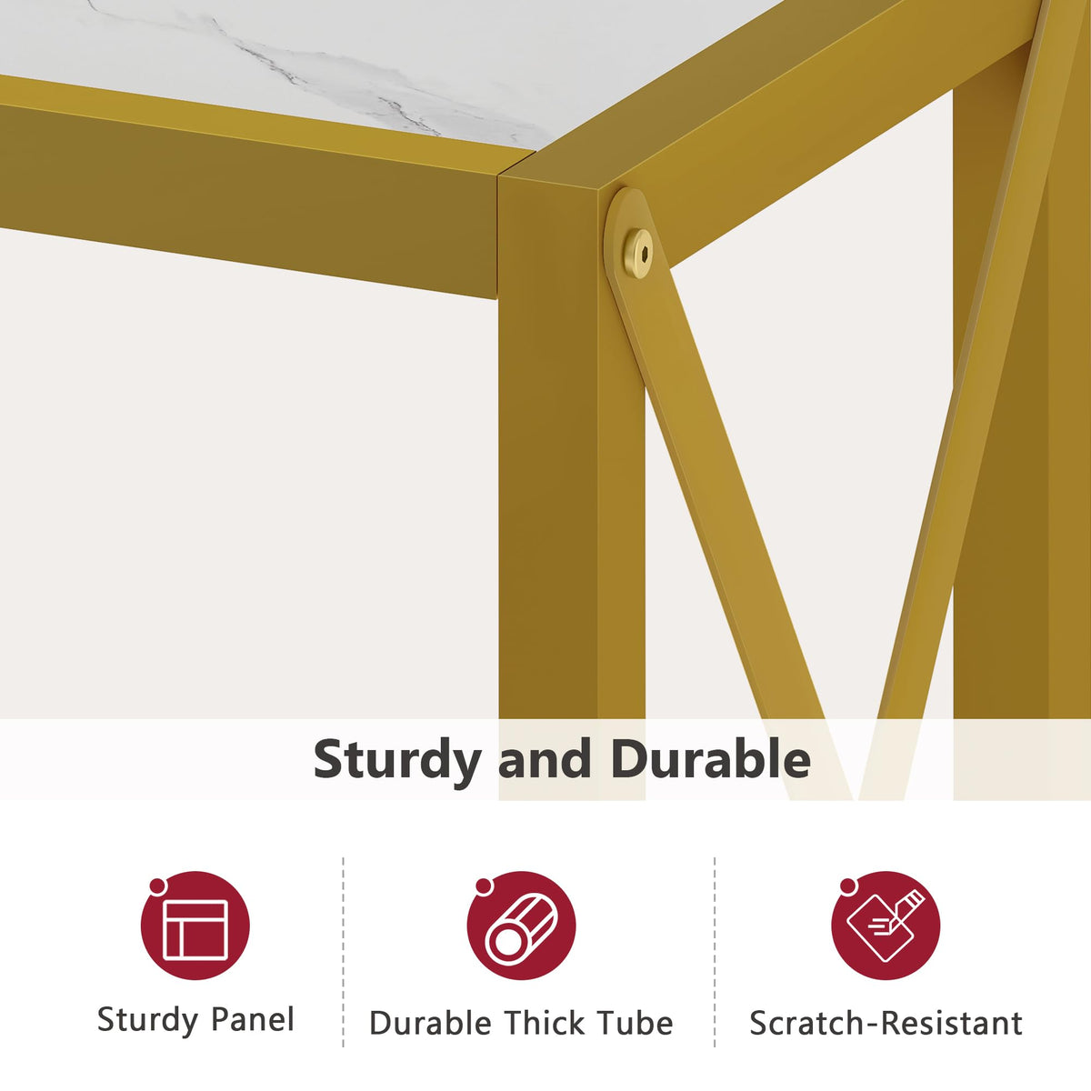 Tajsoon sturdy X shaped frame and solid construction