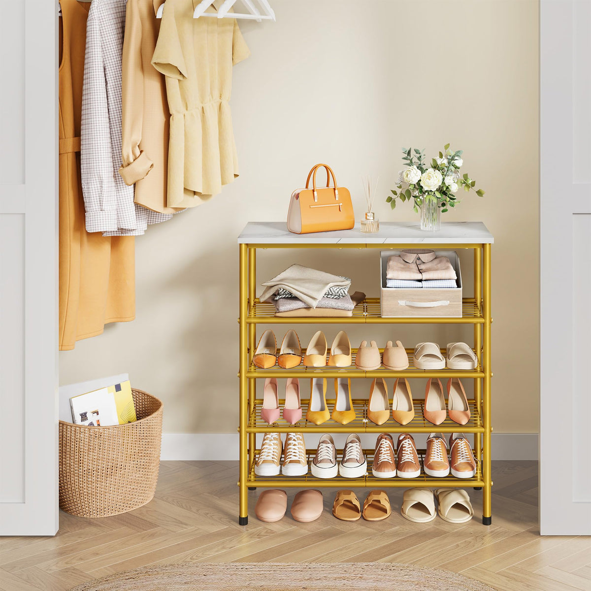 Tajsoon versatile storage suitable for entryways, closets, bedrooms, or living rooms.