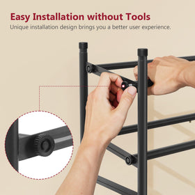 Fully extended Tajsoon rack shows adjustable length from 28.74 to 41.73 inches.