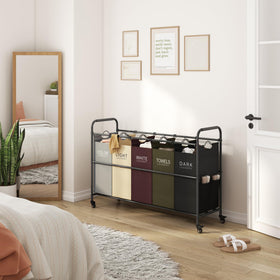 Tajsoon sorter with side pockets for storing small laundry accessories.