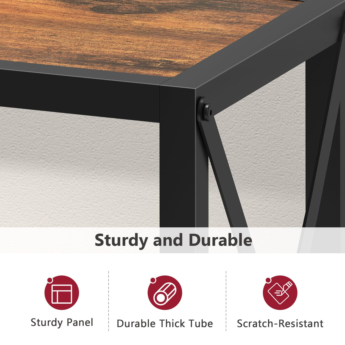 Tajsoon narrow sofa table fits beside a couch for lamps and decor.