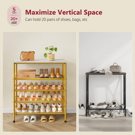 Tajsoon X-shaped frame adds stability for busy entryways.