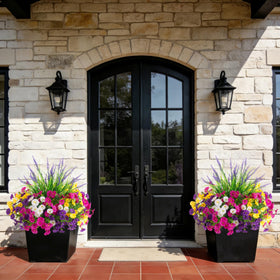 TakeArt lavender bundles add soft purple accents for outdoor patios.