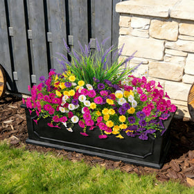 TakeArt outdoor silk flowers shimmer in sunlight for yard displays.