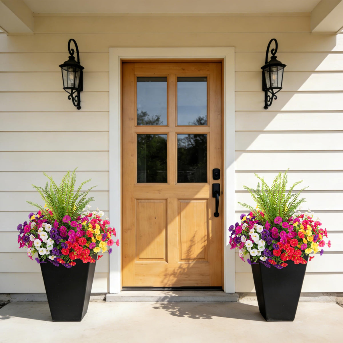 TakeArt Boston fern greenery accent bundle for lush outdoor displays.