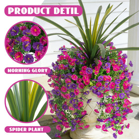 TakeArt morning glory detachable heads enabling flexible, customizable bouquets.