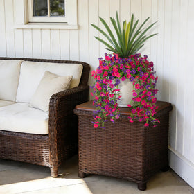 TakeArt no-maintenance artificial flowers stay vibrant year-round.