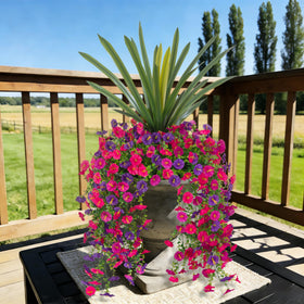 TakeArt outdoor orchid plant, 23.6 inch, adds greenery to patios and entryways.