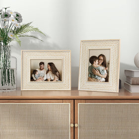 Takfot 2-pack bohemian frame set adds versatile decor to rooms.