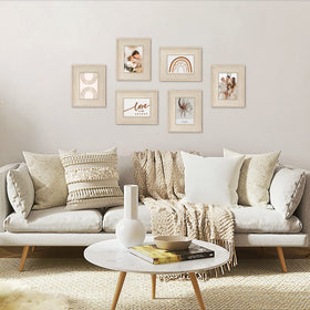 Takfot frame offers vertical or horizontal wall mounting and tabletop display.