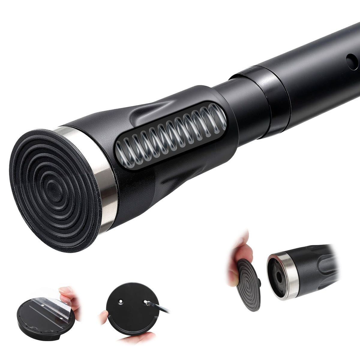 TALITARE tension rod extended 42–100 inches for versatile bathroom, closet, or window use.
