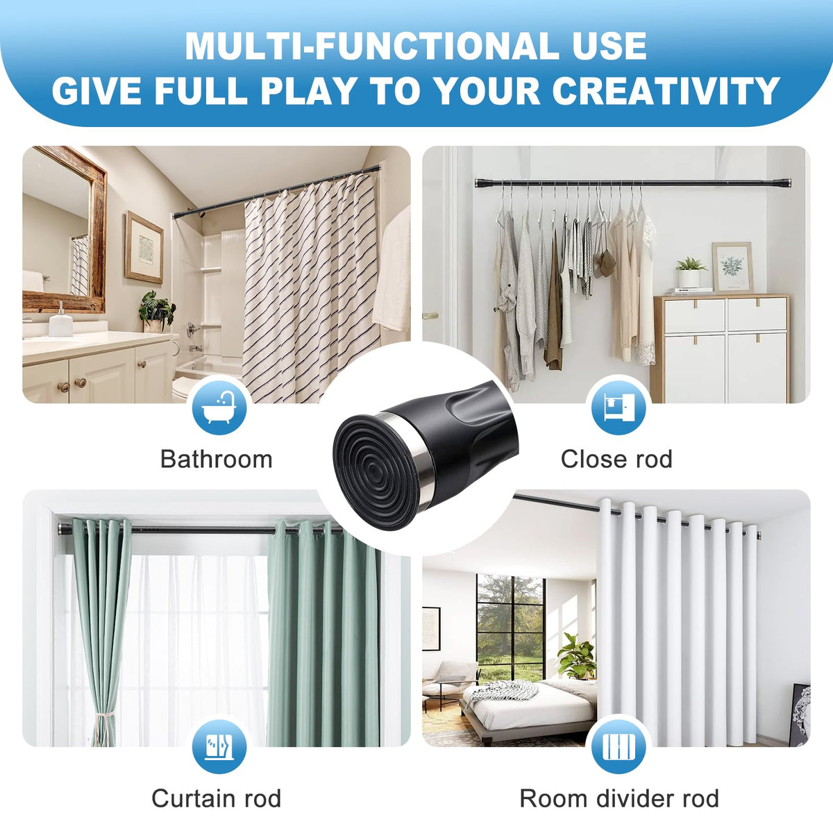 TALITARE black finish adds modern look to any room.