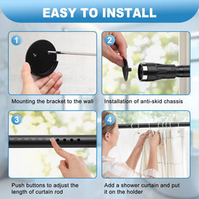 TALITARE tension rod with easy mounting options for secure placement.