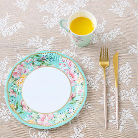 Talking Tables floral napkins adding cohesive color to celebrations
