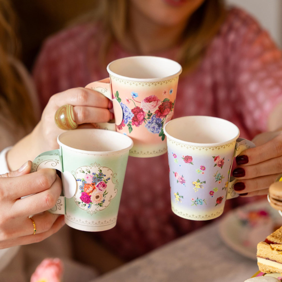 Talking Tables tea party tableware designed for hassle-free entertaining.