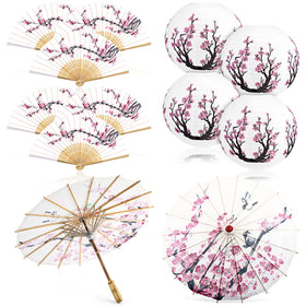 Tallew cherry blossom umbrella with wooden handle for elegant outdoor events.