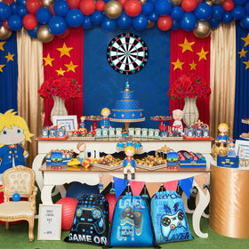 Talltalk multi-use video game party set for gifts and decor