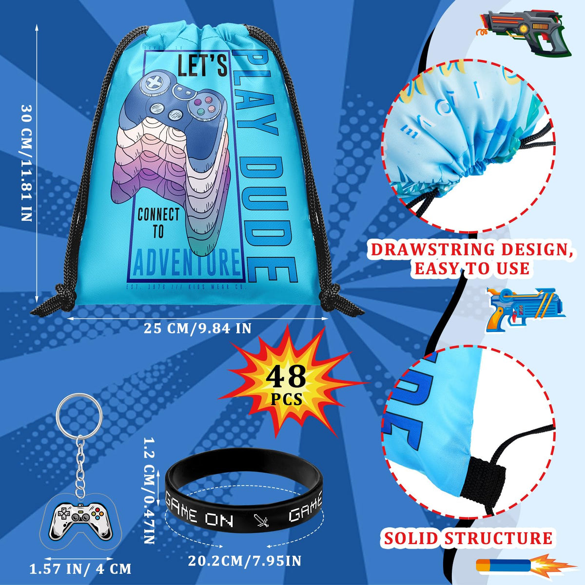 Talltalk colorful video game keychains to decorate backpacks