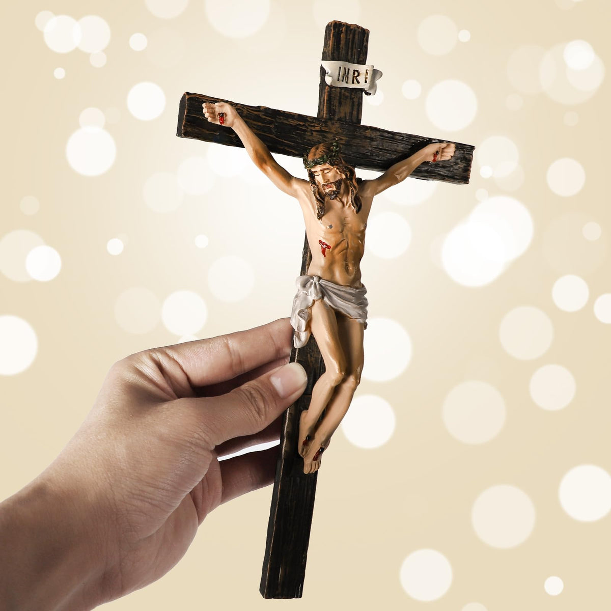 TALPGOD church-inspired cross wall sculpture for study or office.