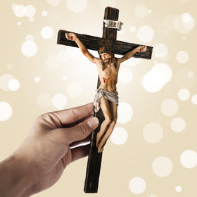 TALPGOD church-inspired cross wall sculpture for study or office.