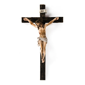 TALPGOD crucifix wall cross 10-inch hangs as devotional wall decor.