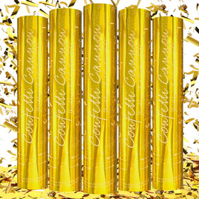 Tamodan Gold Confetti Poppers launch shimmering gold confetti for a magical wedding moment.